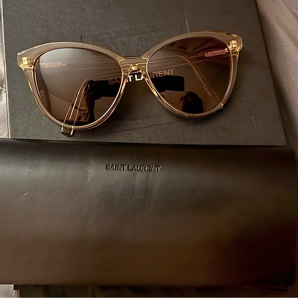 **NEW** Saint Laurent Women's Sunglasses - Gold